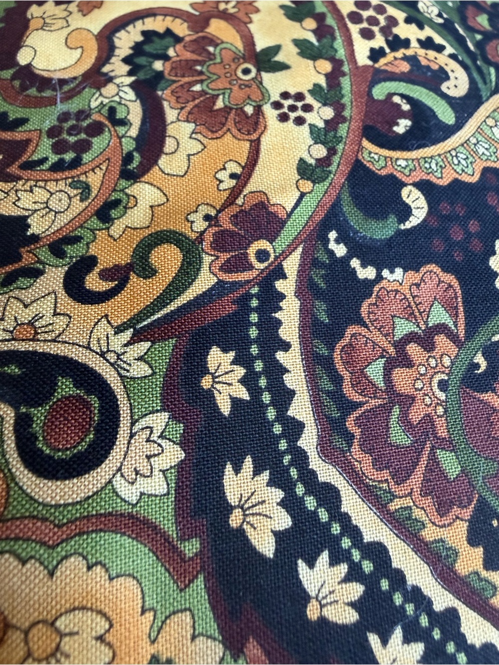 Timeless Treasures Vintage Paisley Floral Fabric Cotton  Quilt